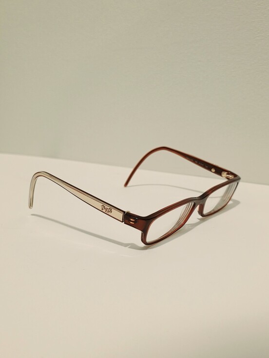 D&G Dolce & Gabbana 4160 Brown Rectangular Eyeglasses Frames 51-15-135 Italy